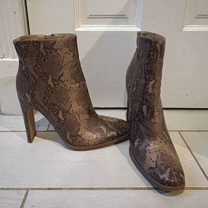 Snake Skin Booties